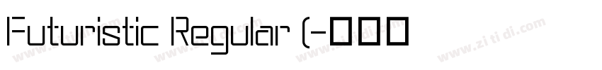 Futuristic Regular (字体转换 Futuristic Regular (字体转换